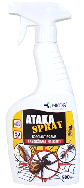 Ataka Spray rāpojošu kukaiņu apkarošanas līdzeklis 500ml. 1gb