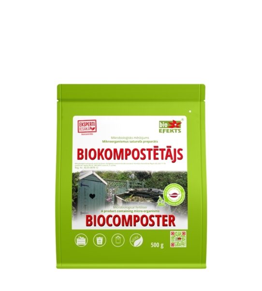 Biokompostētājs. Mikrobioloģiskais kompostētājs 500g. 