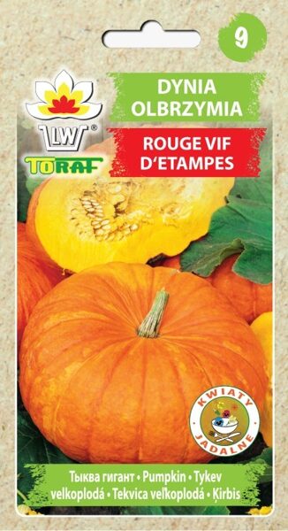 Ķirbis Rouge Vif d Etampes 5g. Ķirbju sēklas.