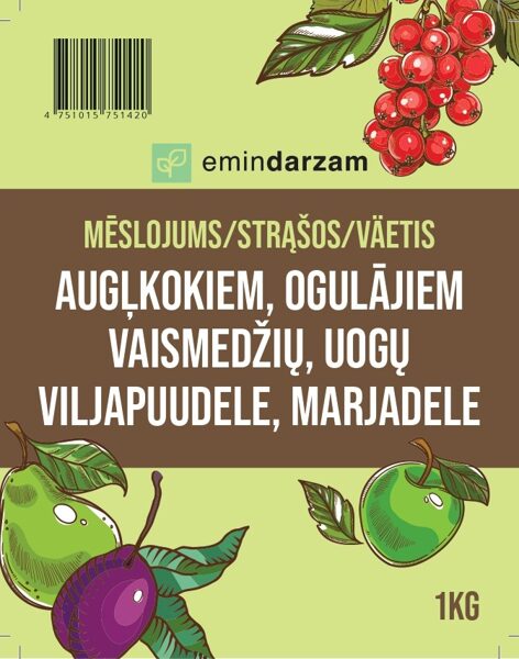 Mēslojums Augļu Kokiem un Ogulājiem 1 kg