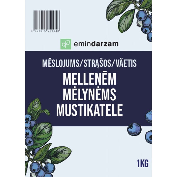 Granulēts mēslojums Mellenēm. 1kg