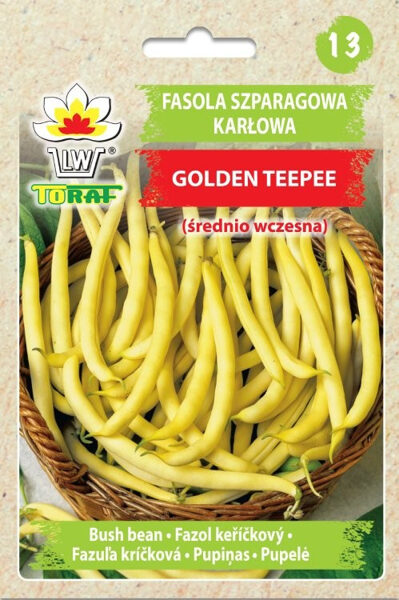 Pupiņas sparģeļu krūmu dzeltenās Golden Teepee 50g. Pupiņu sēklas.