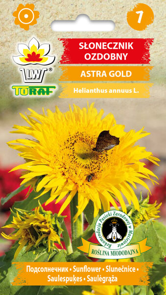 Saulespuķes Astra Gold 1g. Saulespuķu sēklas.
