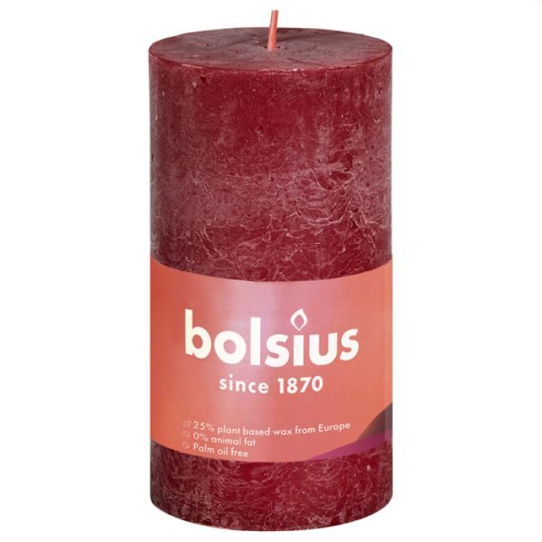 Svece rustika Velvet Red. 1gb