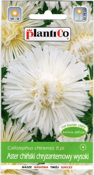 Asteres krizantēmu baltas 1g. Asteru sēklas.