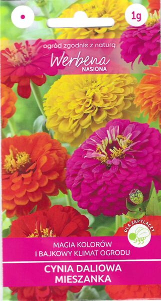 Cinnijas dālijziedu krāsu maisījums. 1g