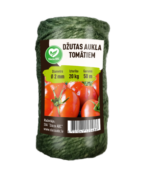 Džutas aukla tomātiem zaļa 100g/50m. 1gb