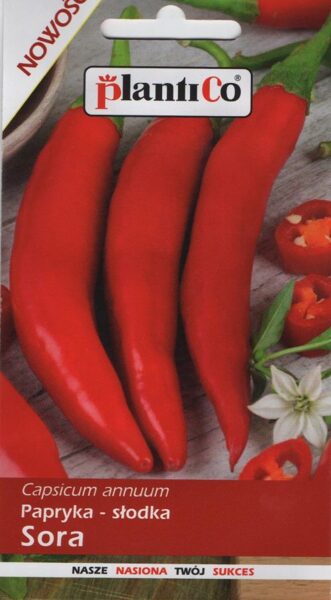 Paprika saldā Sora 0,3g. Paprikas sēklas.