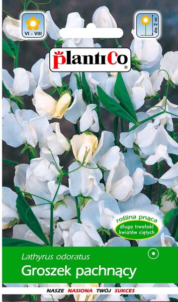 Puķuzirņi smaržīgie balti. 2g