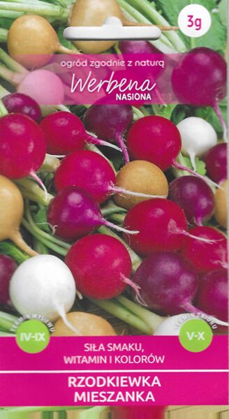 Redīsi šķirņu mix 3g. Redīsu sēklas.