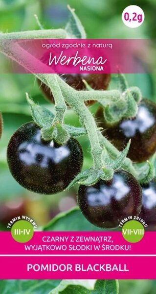 Tomāti ķirštomāti Blackball 0,2g. Tomātu sēklas.