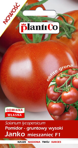 Tomāti ķekaru Janko F1  0,2g. Tomātu sēklas.